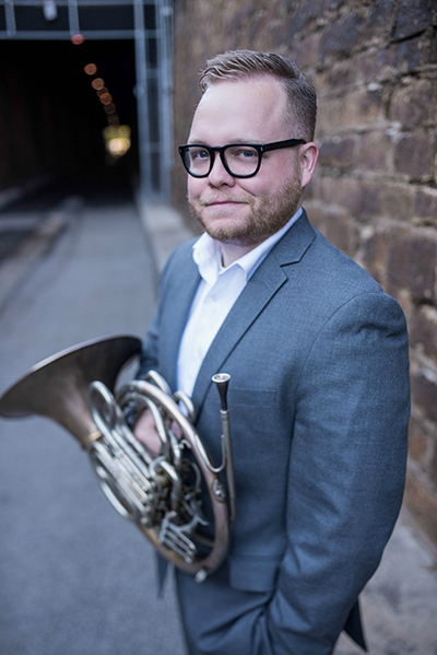 Dr. Dakota Corbliss with horn