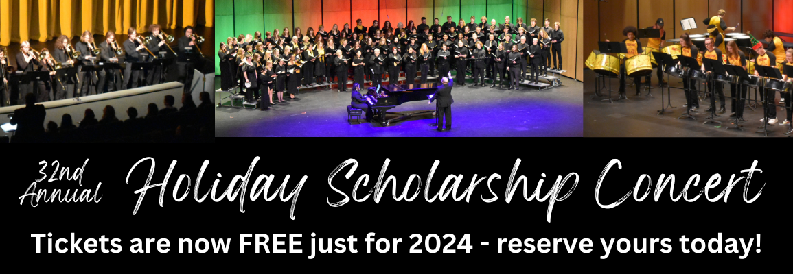 The Holiday Scholarship Concert is now FREE for 2024!