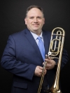 Dr. Joe Brown with trombone